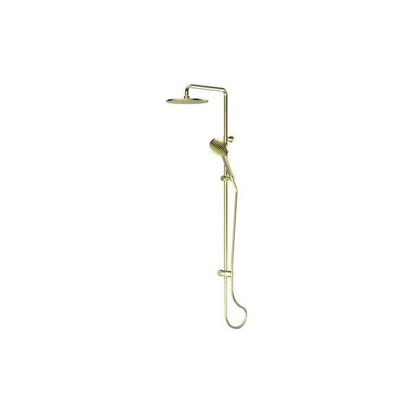 Greens Lavish Brass Twin Rail Shower Brushed Brass