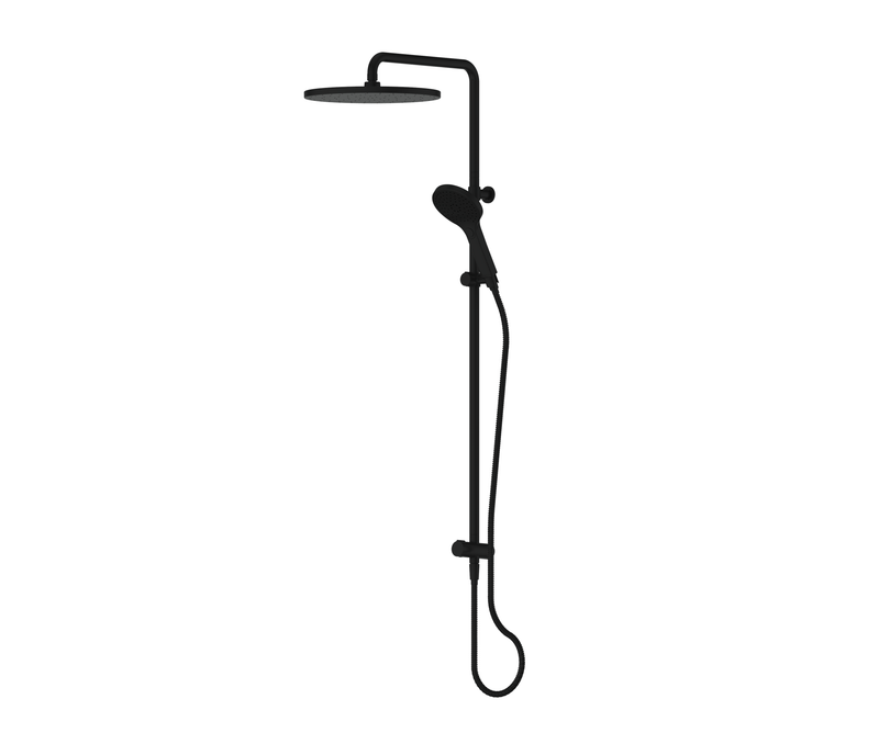 Greens Lavish BubbleJET Twin Rail Shower Matte Black