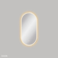 Fienza Empire 450 x 900mm LED Framed Mirror - Brushed Gold (Urban Brass)