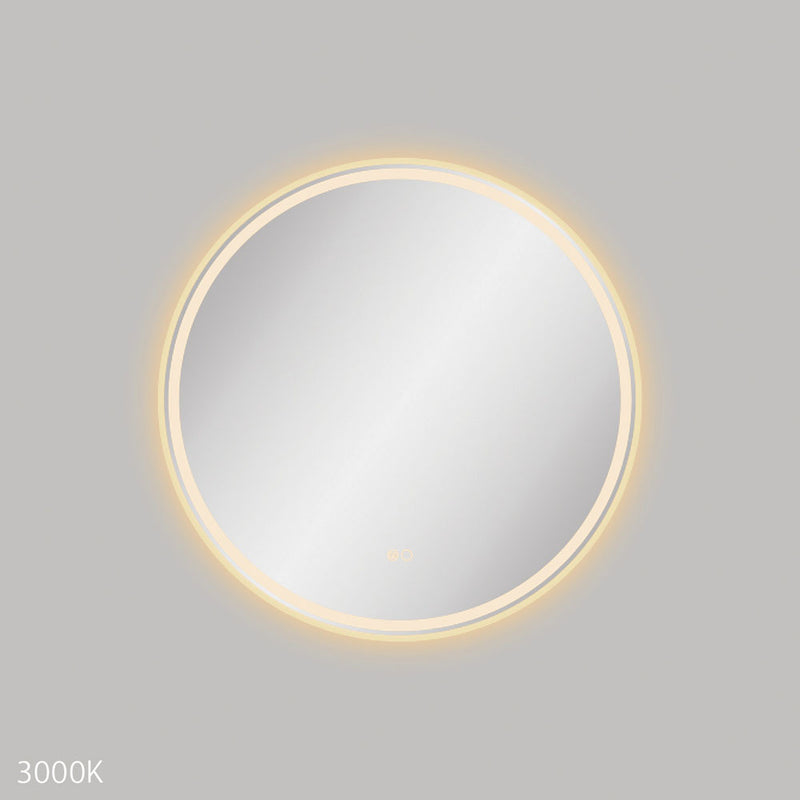 Fienza Reba LED Urban Brass Framed Mirror, 700mm