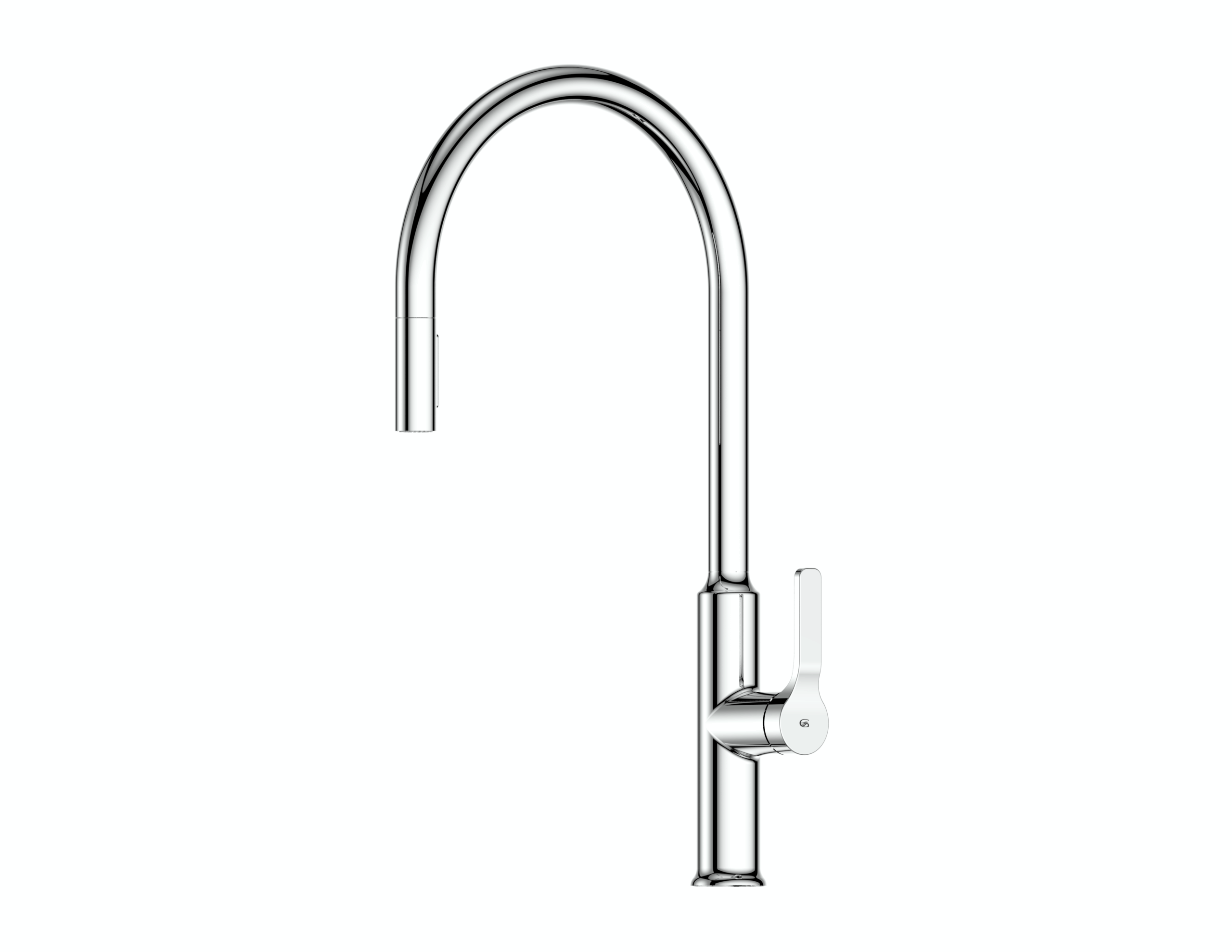 Greens Craft Pulldown Kitchen Mixer with Chef's Spout Chrome