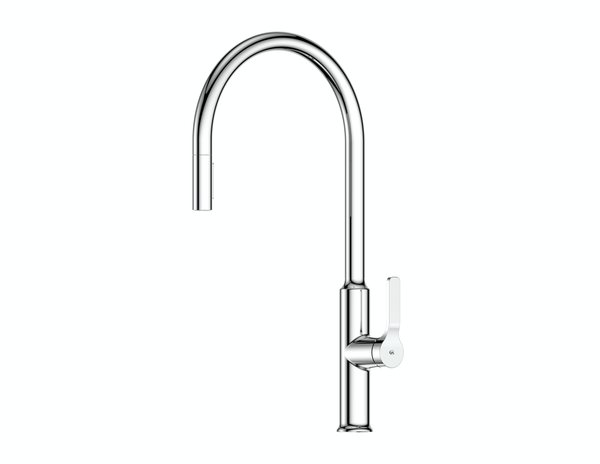 Greens Craft Pulldown Kitchen Mixer with Chef's Spout Chrome
