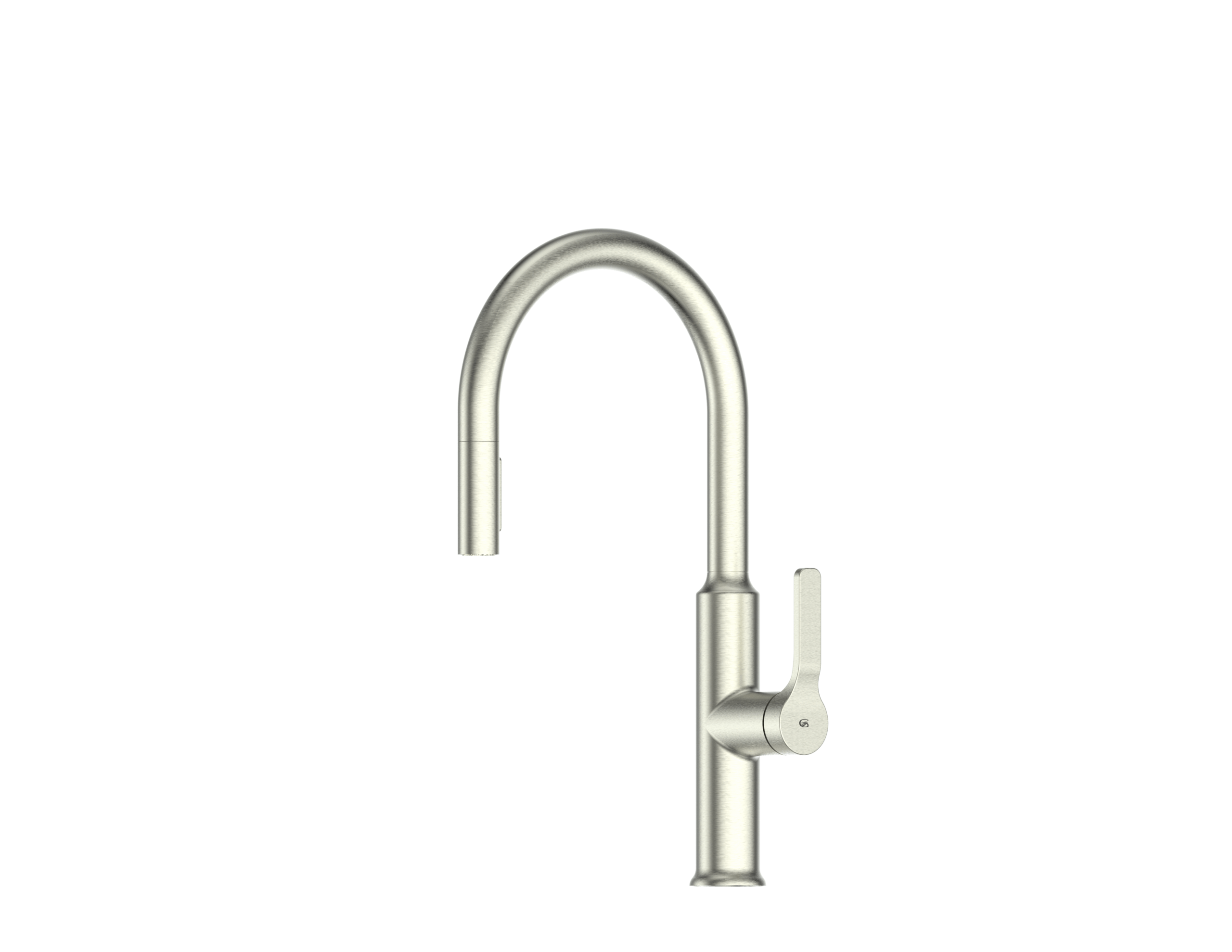 Greens Craft Pulldown Kitchen Mixer with Prep Spout Brushed Nickel