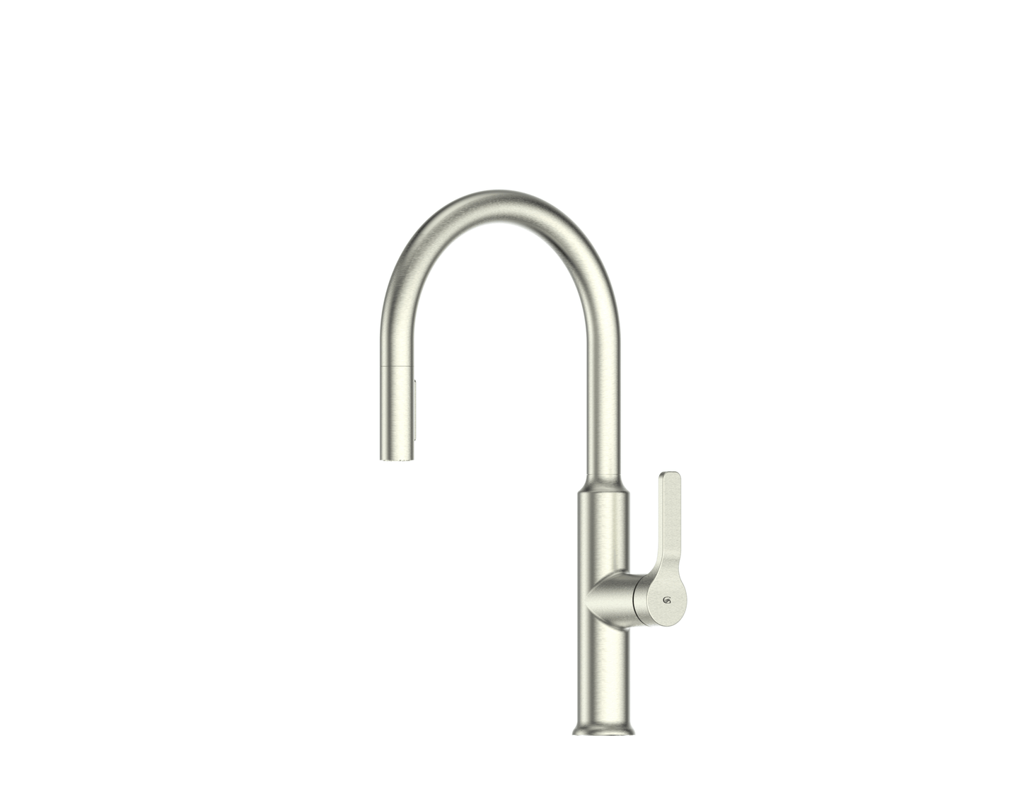 Greens Craft Pulldown Kitchen Mixer with Prep Spout Brushed Nickel