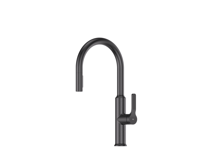 Greens Craft Pulldown Kitchen Mixer with Prep Spout Gunmetal