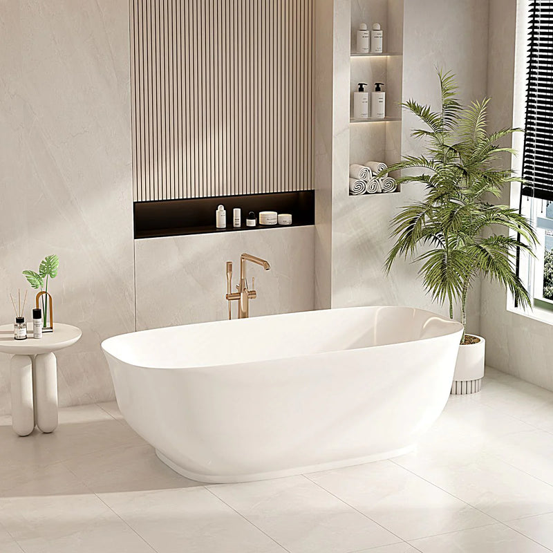 1700mm Libra Freestanding Bathtub - Gloss White