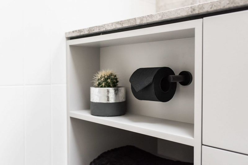 Meir Round Toilet Roll Holder - Matte Black