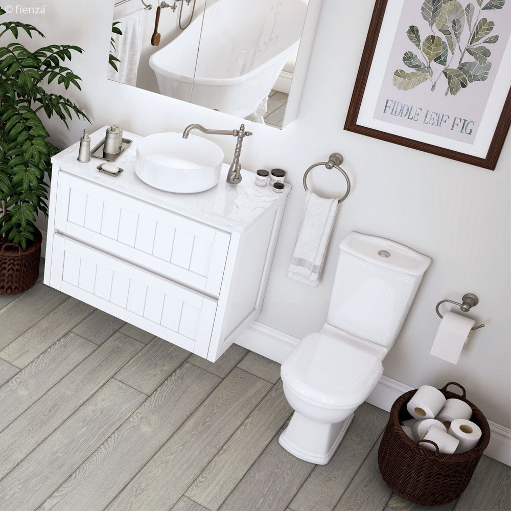 Fienza Eleanor Shepherds Crook Sink Mixer - Brushed Nickel