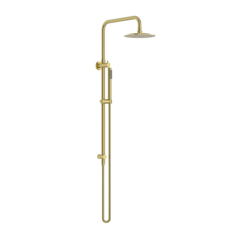 Linkware Elle 316 Twin Shower on Rail Brushed Gold