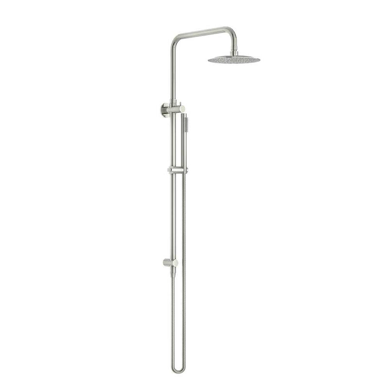 Linkware Elle 316 Twin Shower on Rail Brushed Stainless