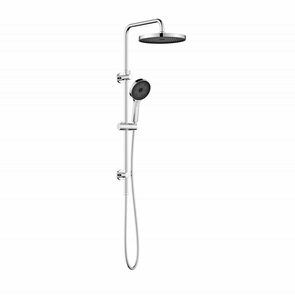 Linkware The Gabe Twin Shower With Rail Chrome