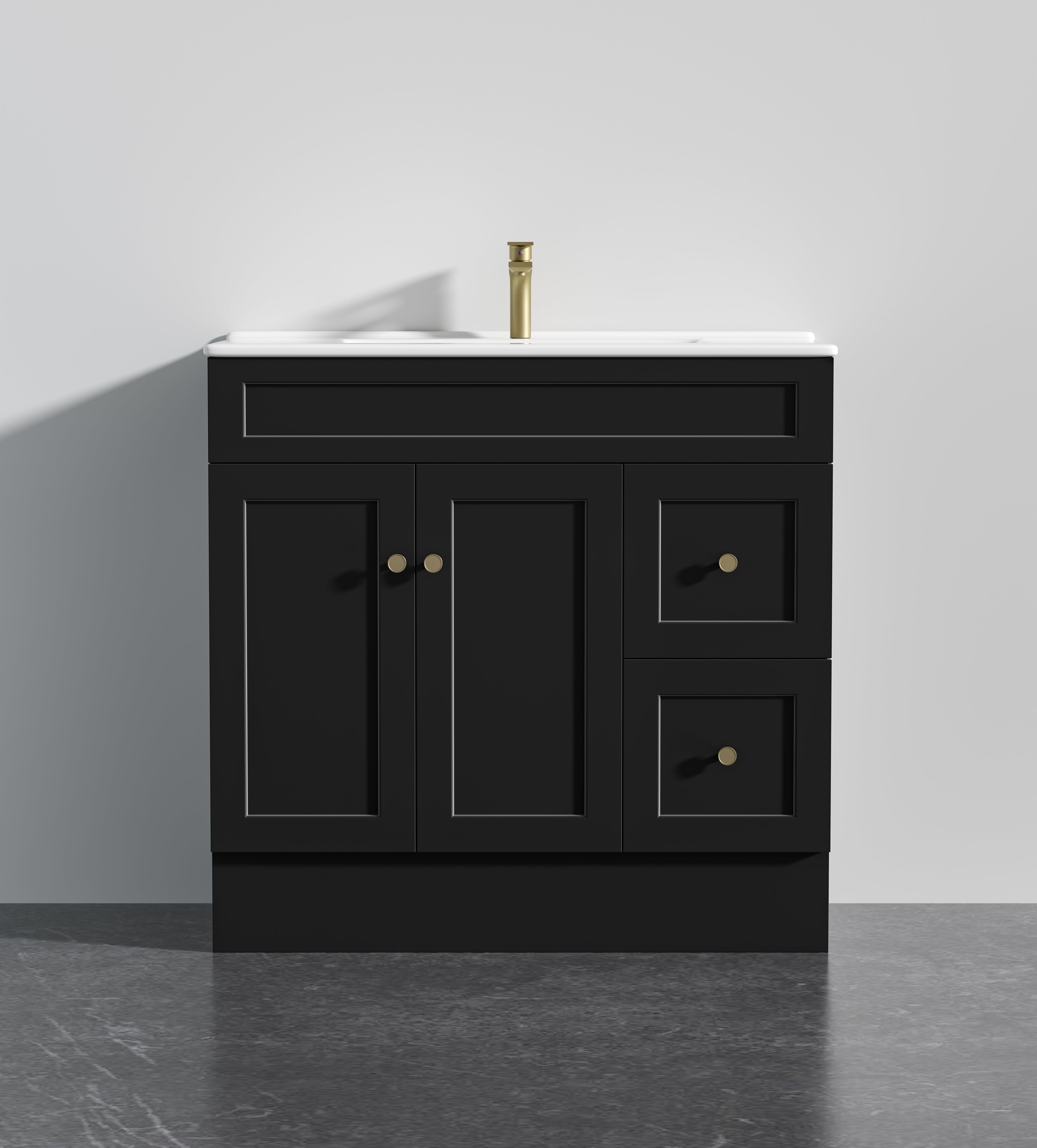 Lukka Harold Federation Free Standing Cabinet Matte Black LK-FH94RL-MB