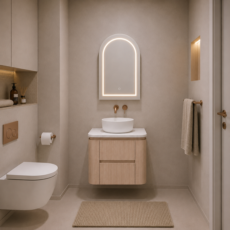 Lukka Ravello Modern Wall Hung Vanity Plywood Cabinet LK-RA750W-SO