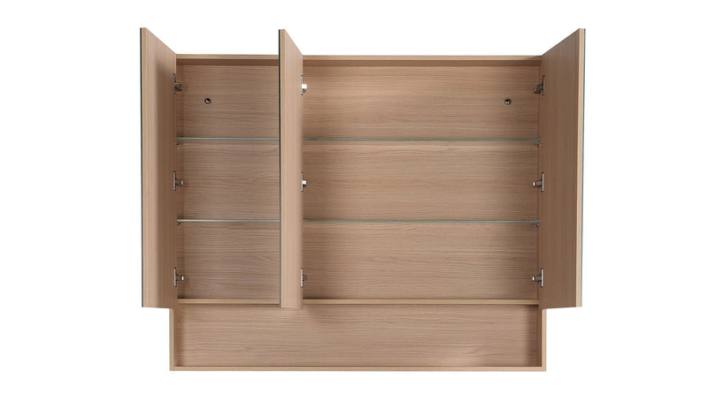 Lukka Clark Plywood Mirror Cabinet Sandy Oak Matte LK-LK-CLMC1200-SO