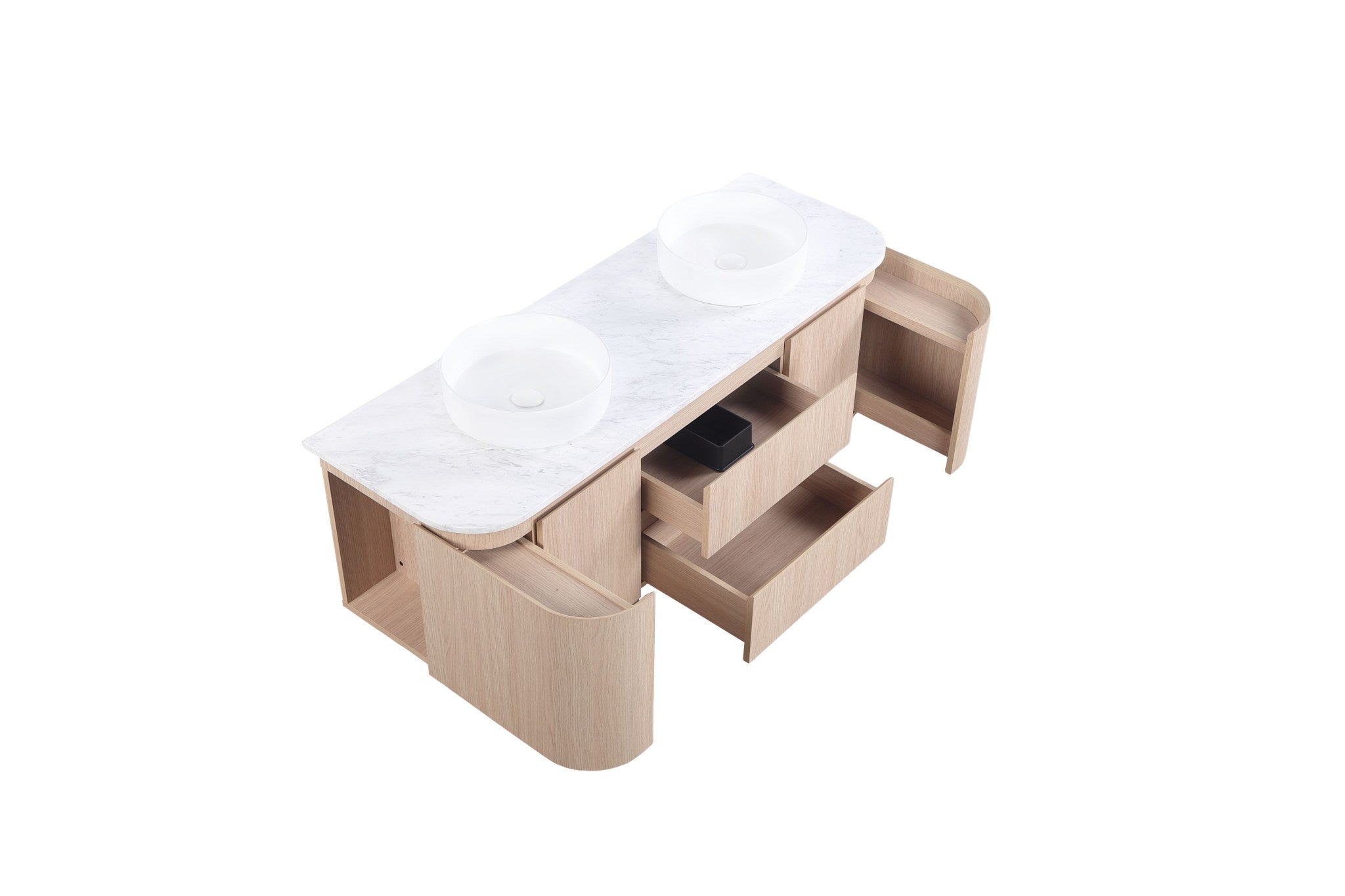Lukka Ravello Modern Wall Hung Vanity Plywood Cabinet LK-RA1521W-SO
