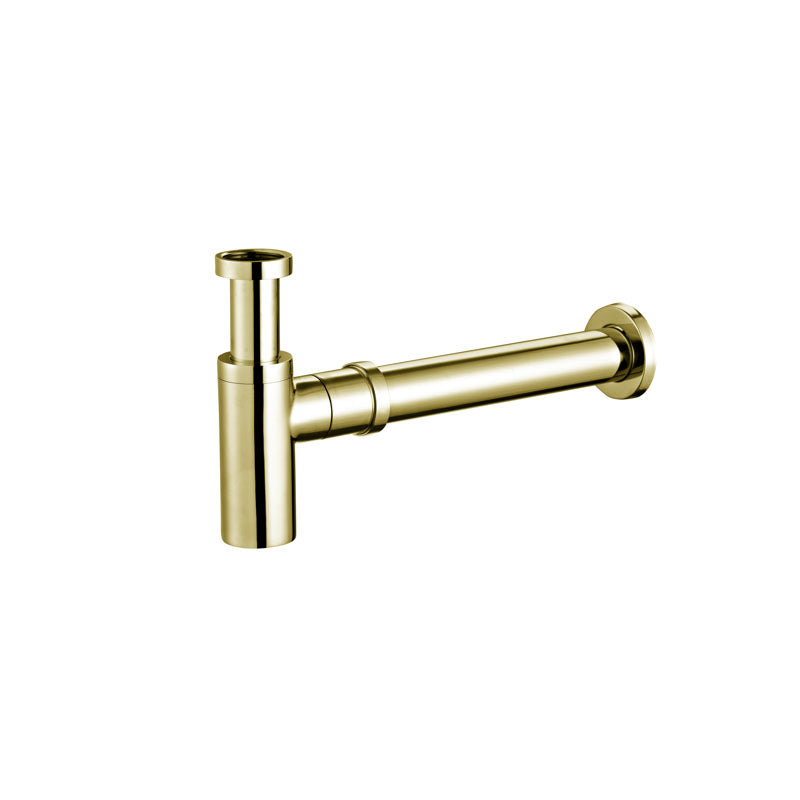 Rund Brass Bottle Trap BK226 - Brushed Gold - LK-BT226-BG - Brushed Gold