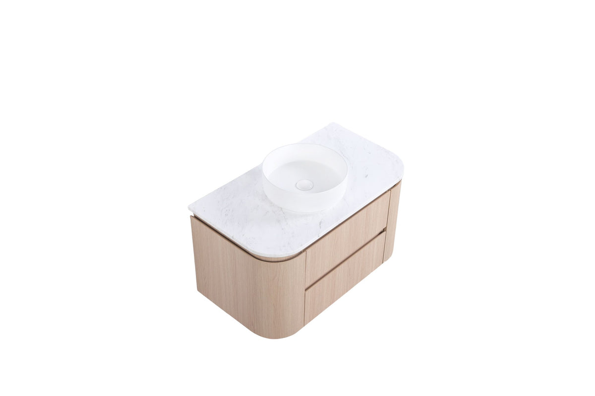 Lukka Ravello Modern Wall Hung Vanity Plywood Cabinet LK-RA750W-SO