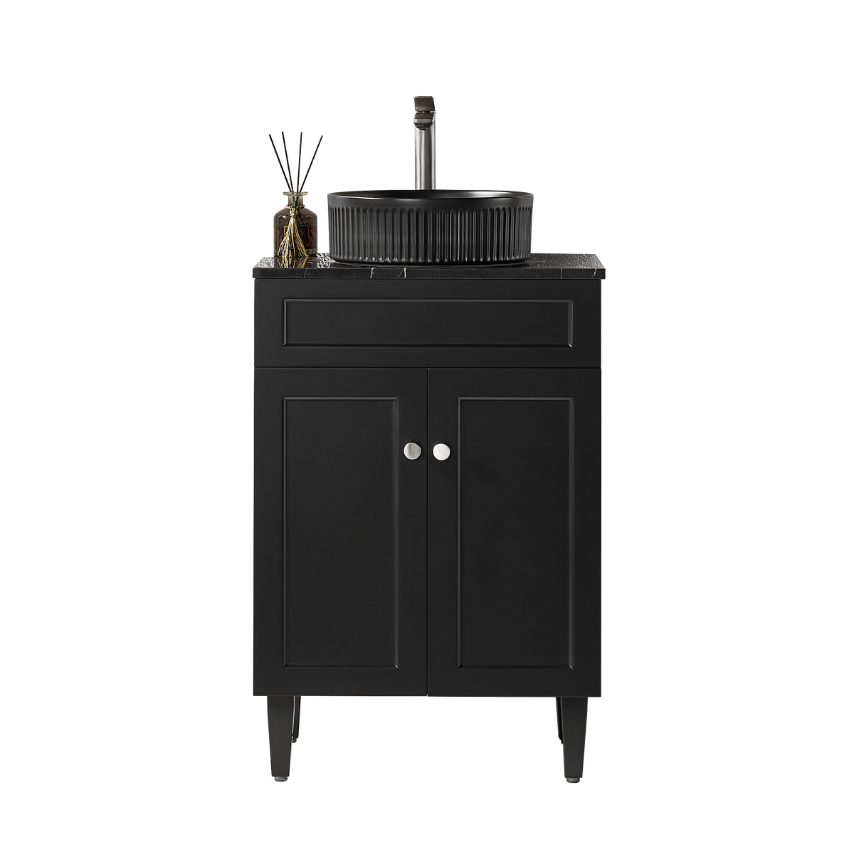 Lukka Harold Federation Free Standing Cabinet Matte Black LK-FH64L-MB