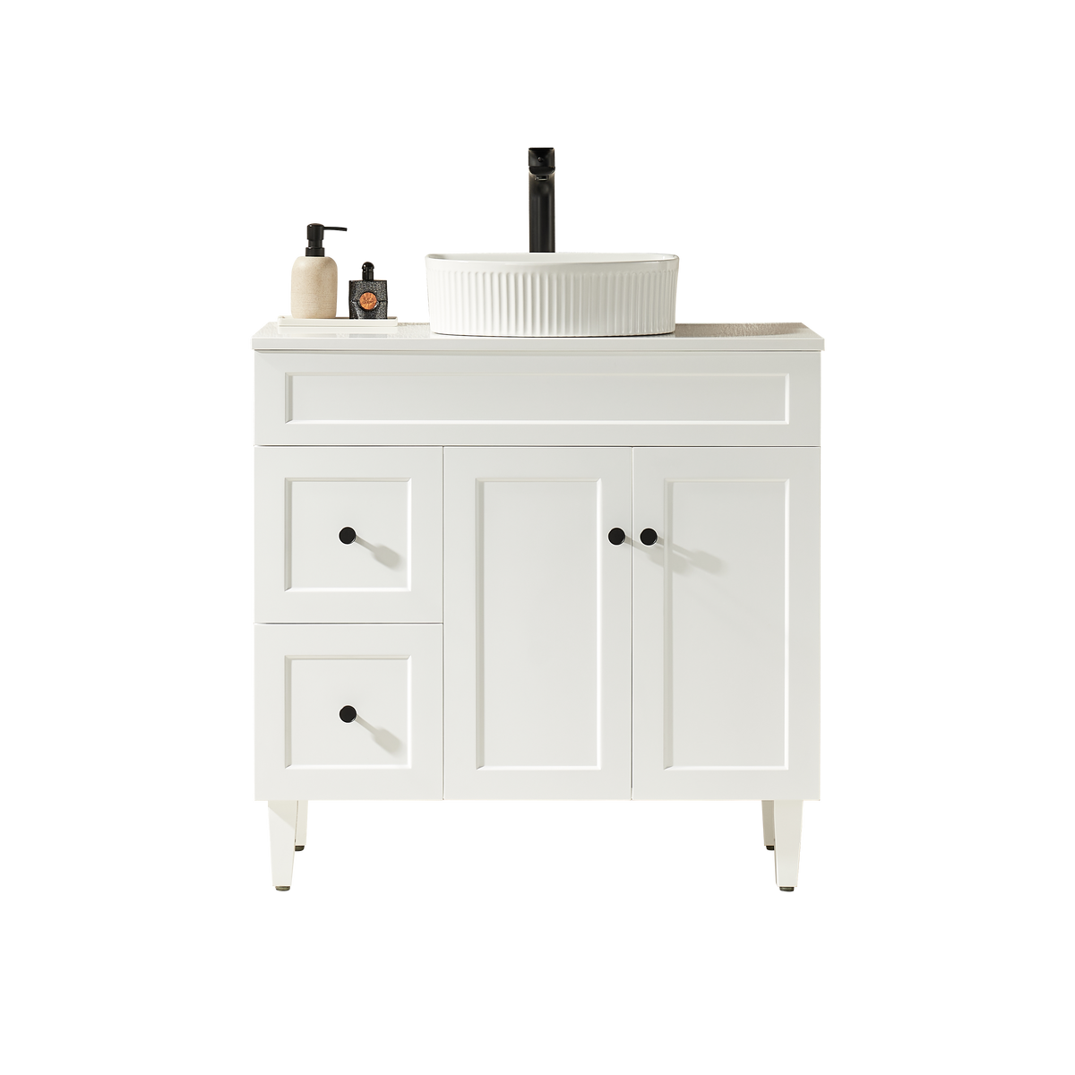 Lukka Harold Federation Free Standing Cabinet Matte White LK-FH94LL-MW