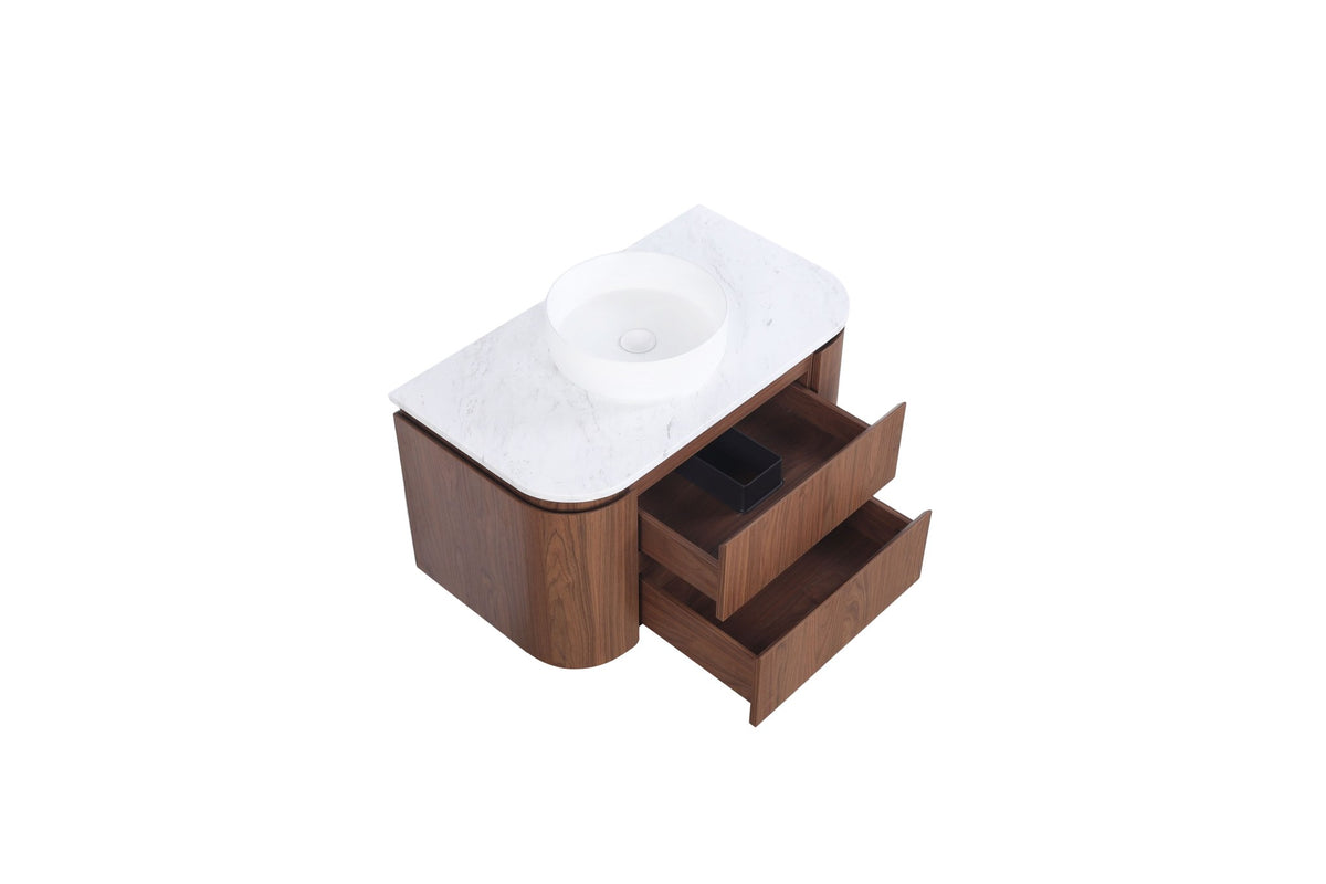 Lukka Ravello Modern Wall Hung Vanity Plywood Cabinet LK-RA900W-MO