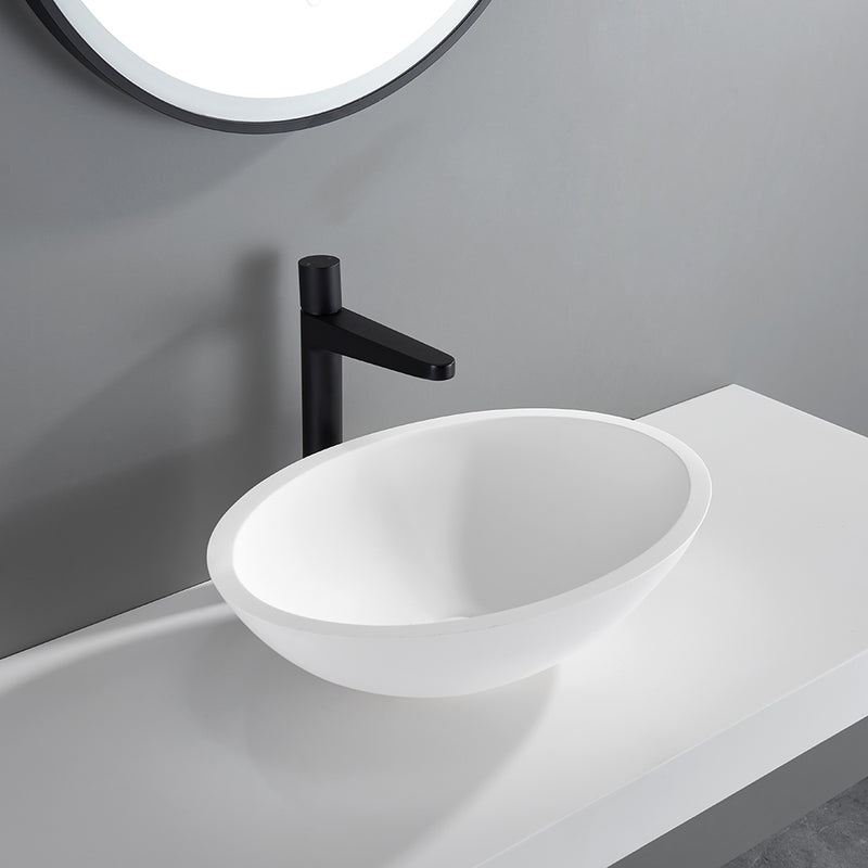 Kirra Solid Surface Art Basin - 500x350x150 - LK-SKA500-MW