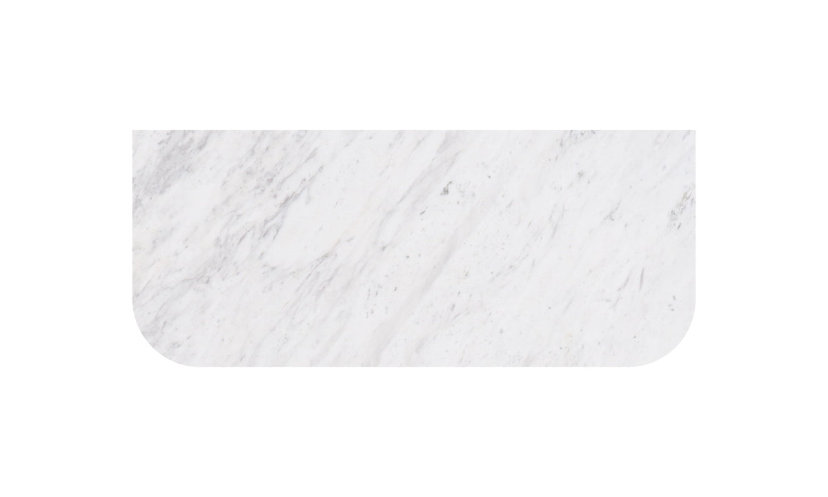 Lukka Carrara White Marble Stone Top – Curve