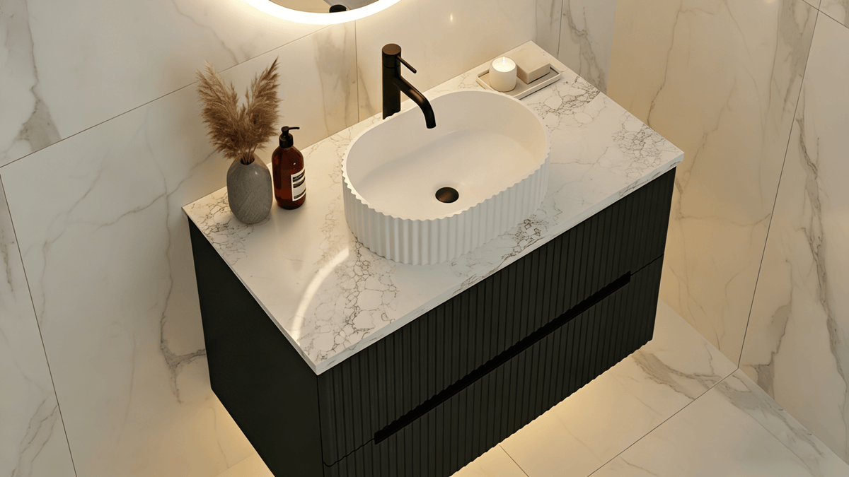 Lukka Calacatta White (WG486) Zero Silica Engineer Stone Top LK-QCW