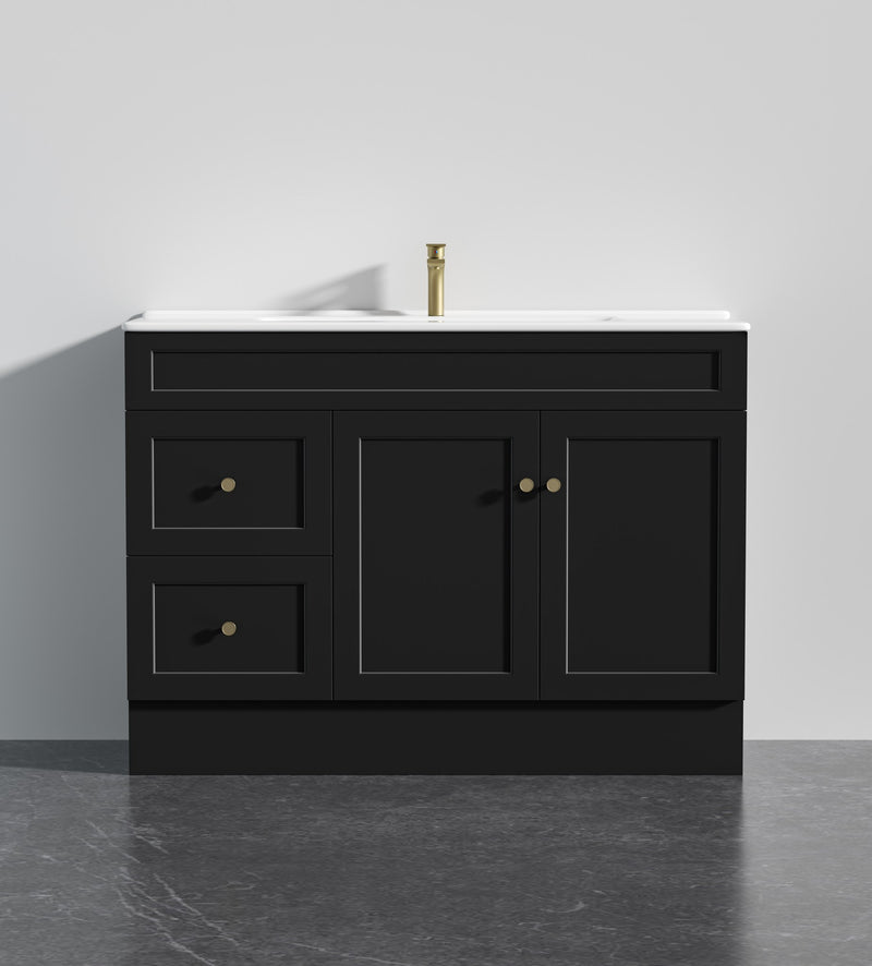 Lukka Harold Federation Free Standing Cabinet Matte Black LK-FH124LL-MB