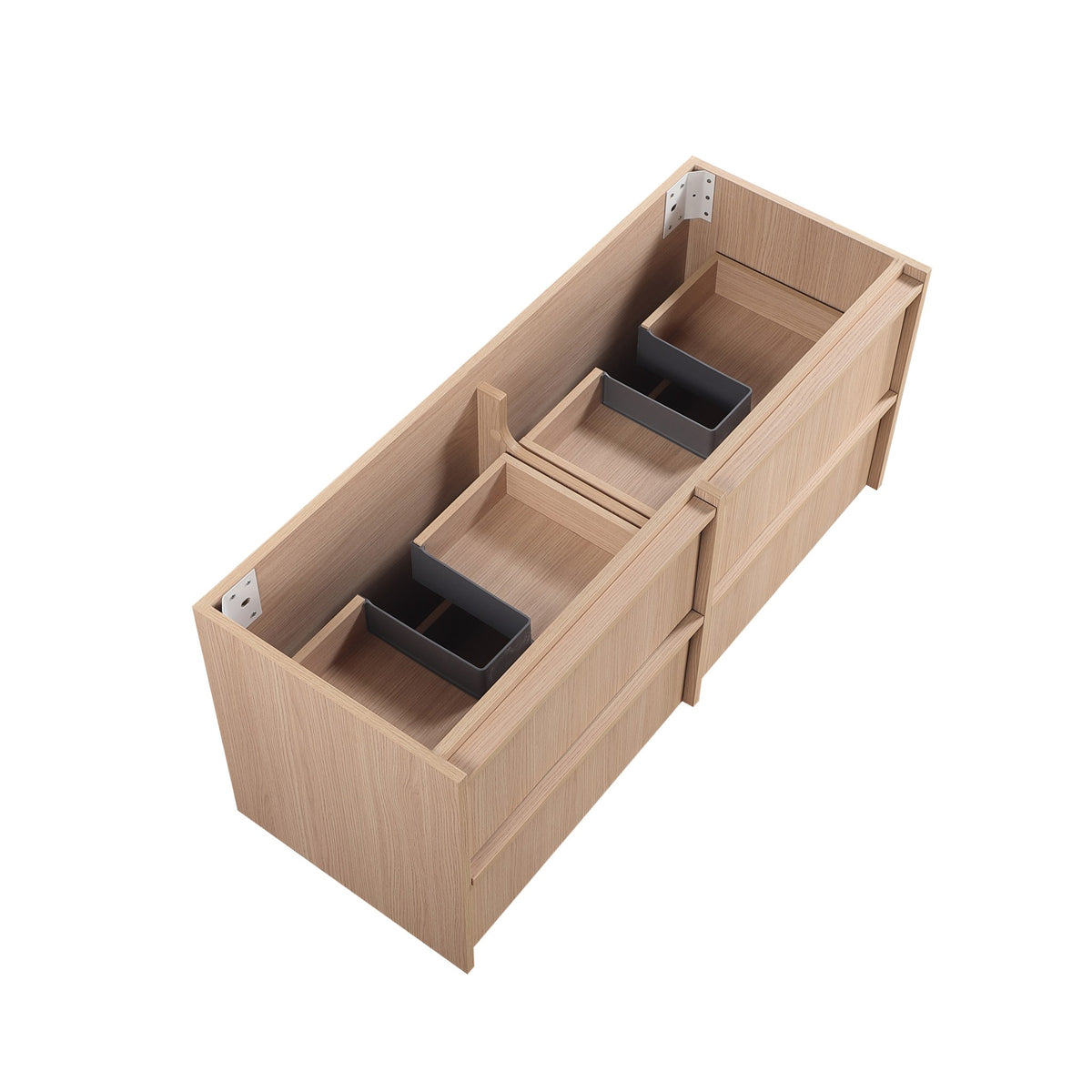 Lukka Ridgewood Modern Wall Hung Plywood Cabinet LK-MR1220W-SO Double Bowl Only