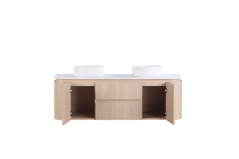 Lukka Ravello Modern Wall Hung Vanity Plywood Cabinet LK-RA1521W-SO