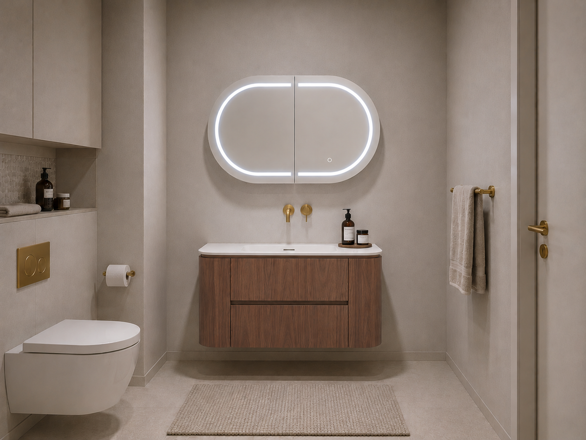 Lukka Ravello Modern Wall Hung Vanity Plywood Cabinet LK-RA900W-MO