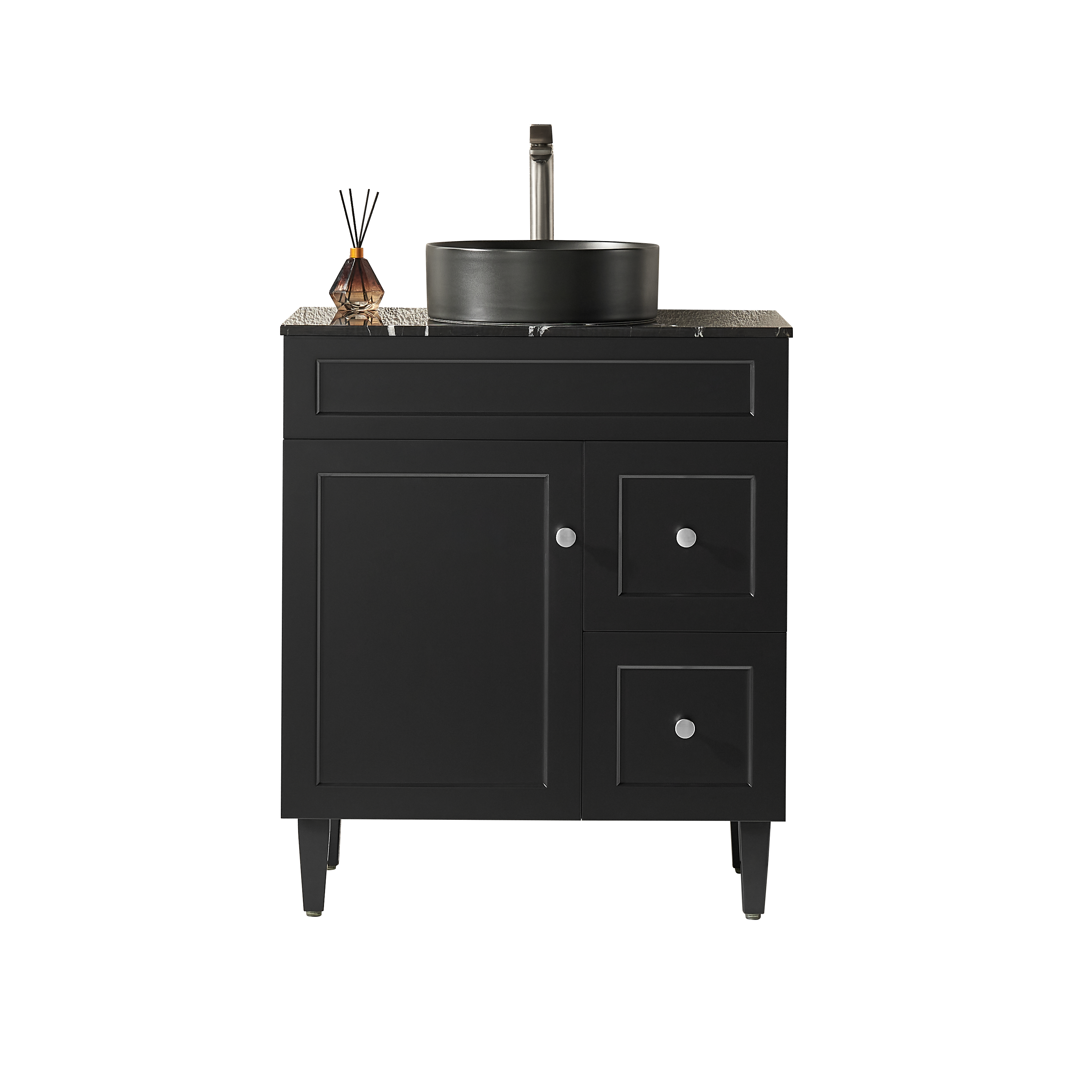 Lukka Harold Federation Free Standing Cabinet Matte Black LK-FH74RL-MB