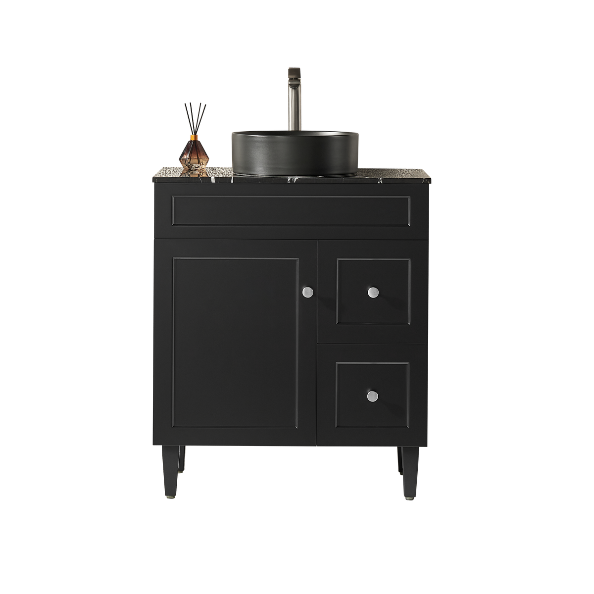 Lukka Harold Federation Free Standing Cabinet Matte Black LK-FH74RL-MB