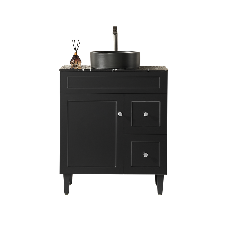 Lukka Harold Federation Free Standing Cabinet Matte Black LK-FH74RL-MB