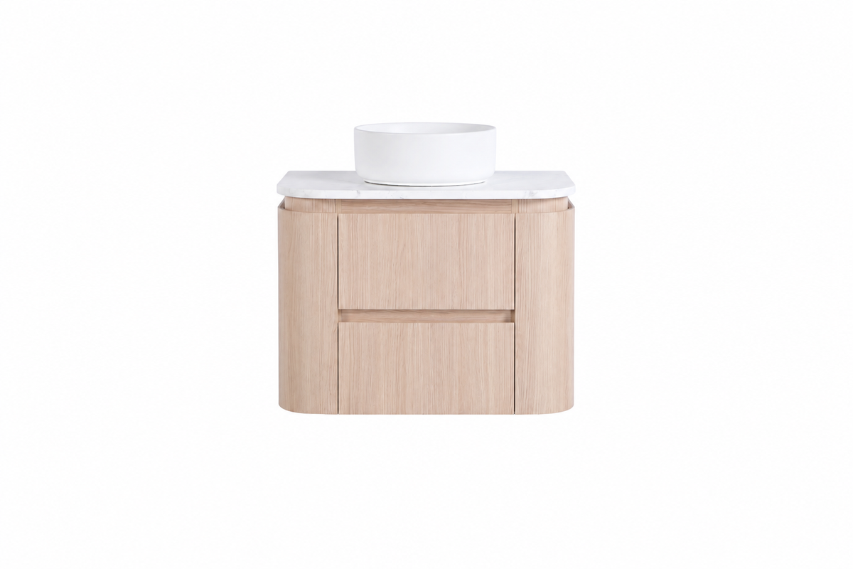 Lukka Ravello Modern Wall Hung Vanity Plywood Cabinet LK-RA750W-SO