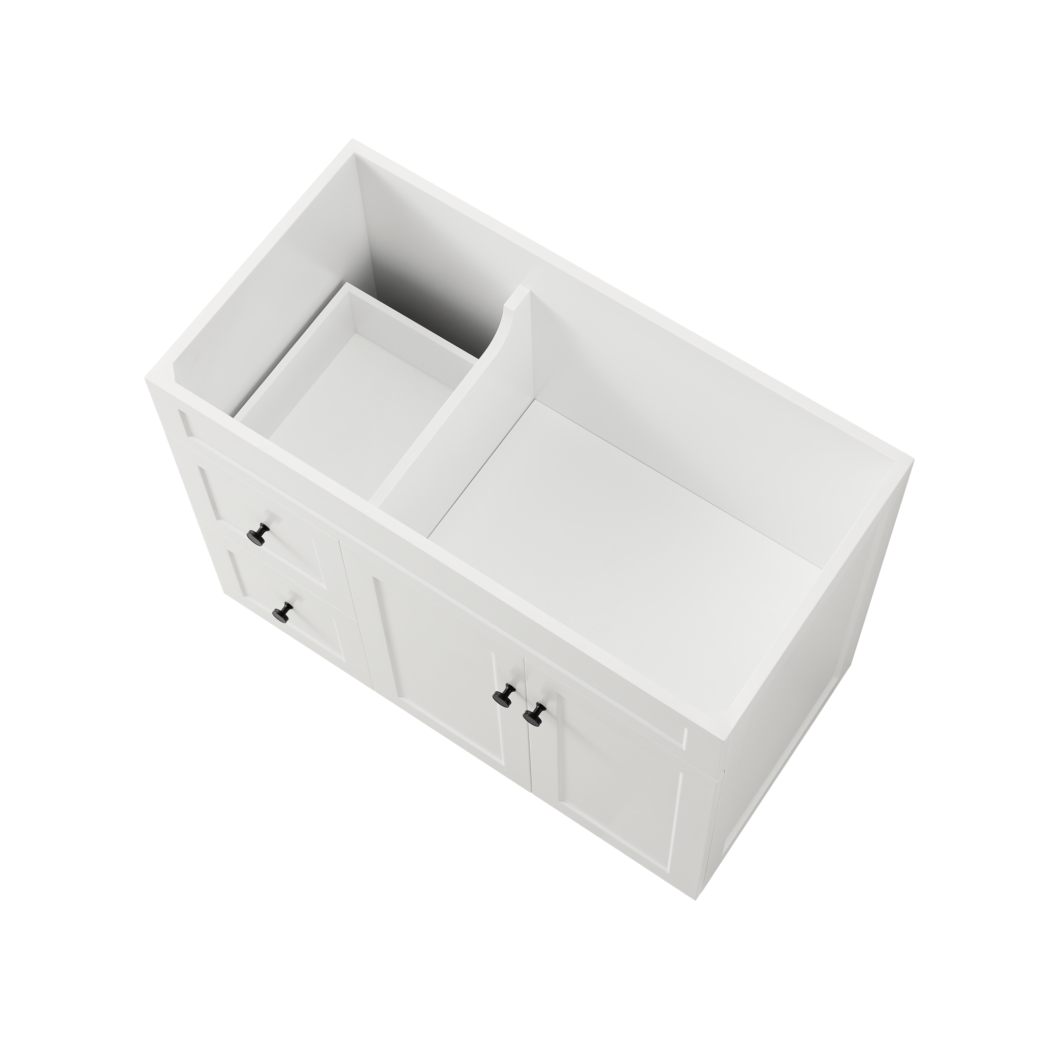 Lukka Harold Federation Free Standing Cabinet Matte White LK-FH94LL-MW
