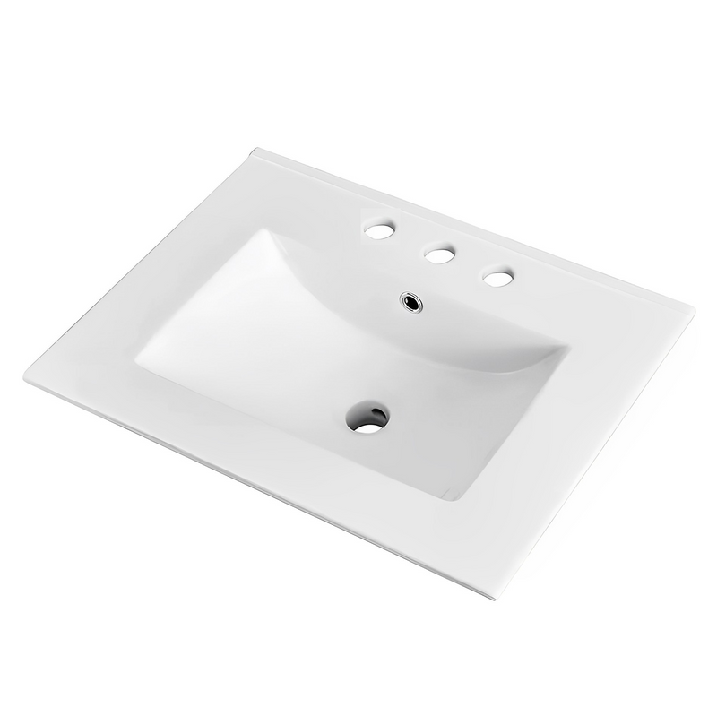Crete Ceramic Vanity Top LK-CT - LK-CT64-3TH - 3 Tap Hole