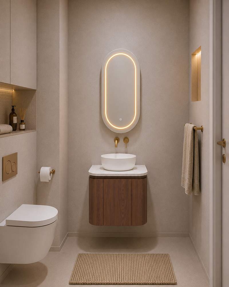 Lukka Ravello Modern Wall Hung Vanity Plywood Cabinet LK-RA600W-MO
