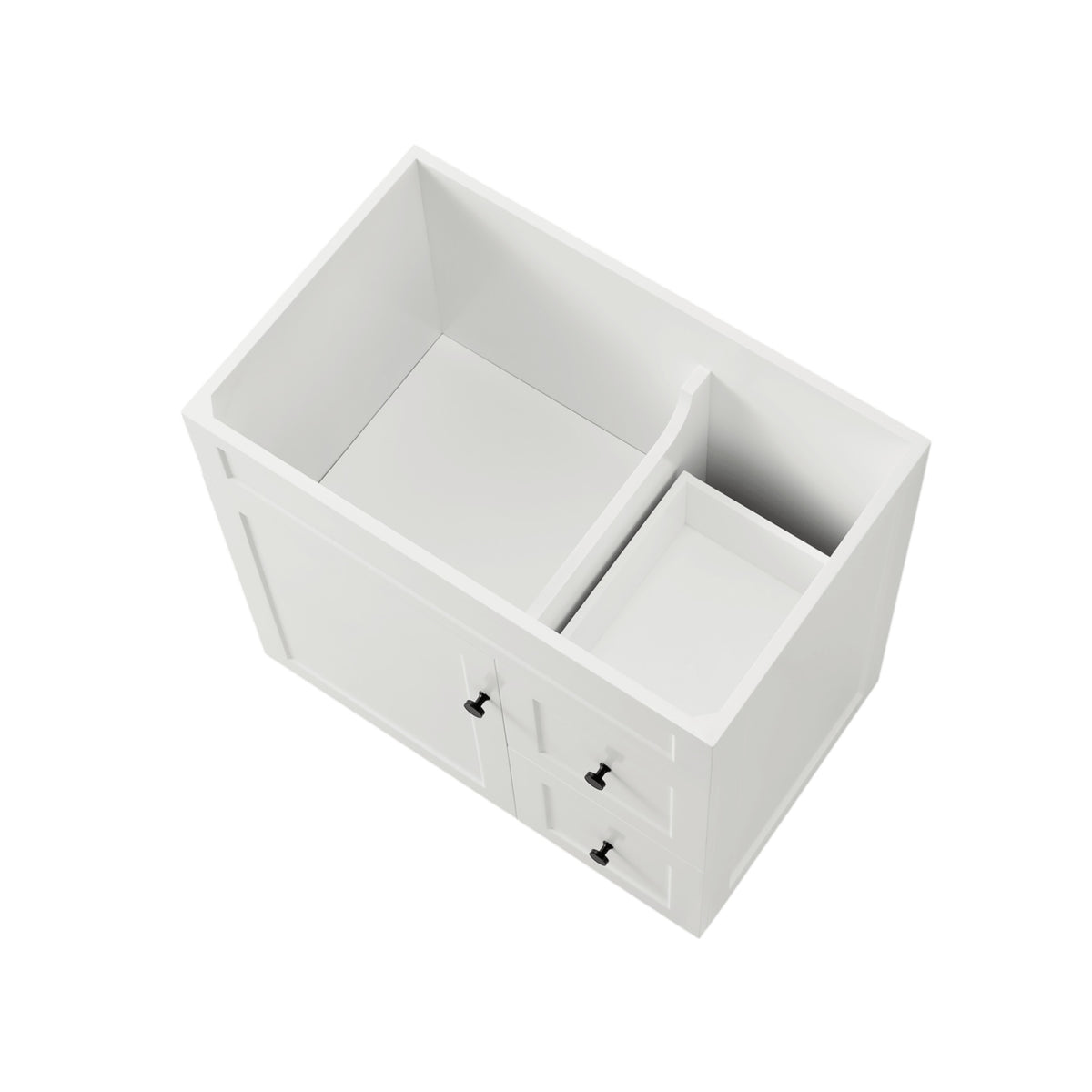 Lukka Harold Federation Free Standing Cabinet Matte White LK-FH74RL-MW