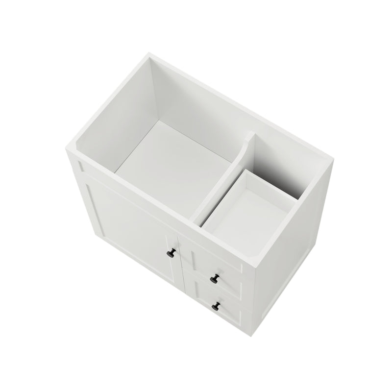 Lukka Harold Federation Free Standing Cabinet Matte White LK-FH74RL-MW