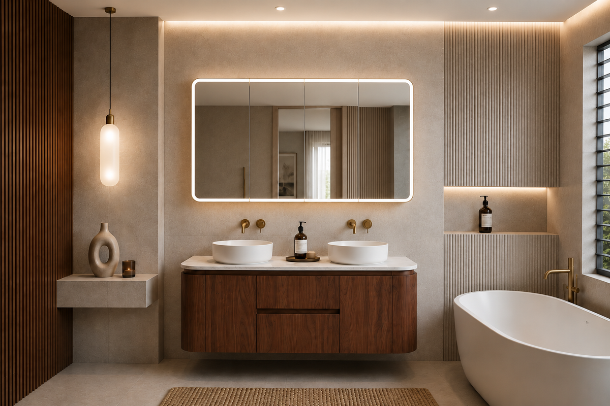 Lukka Ravello Modern Wall Hung Vanity Plywood Cabinet LK-RA1521W-MO