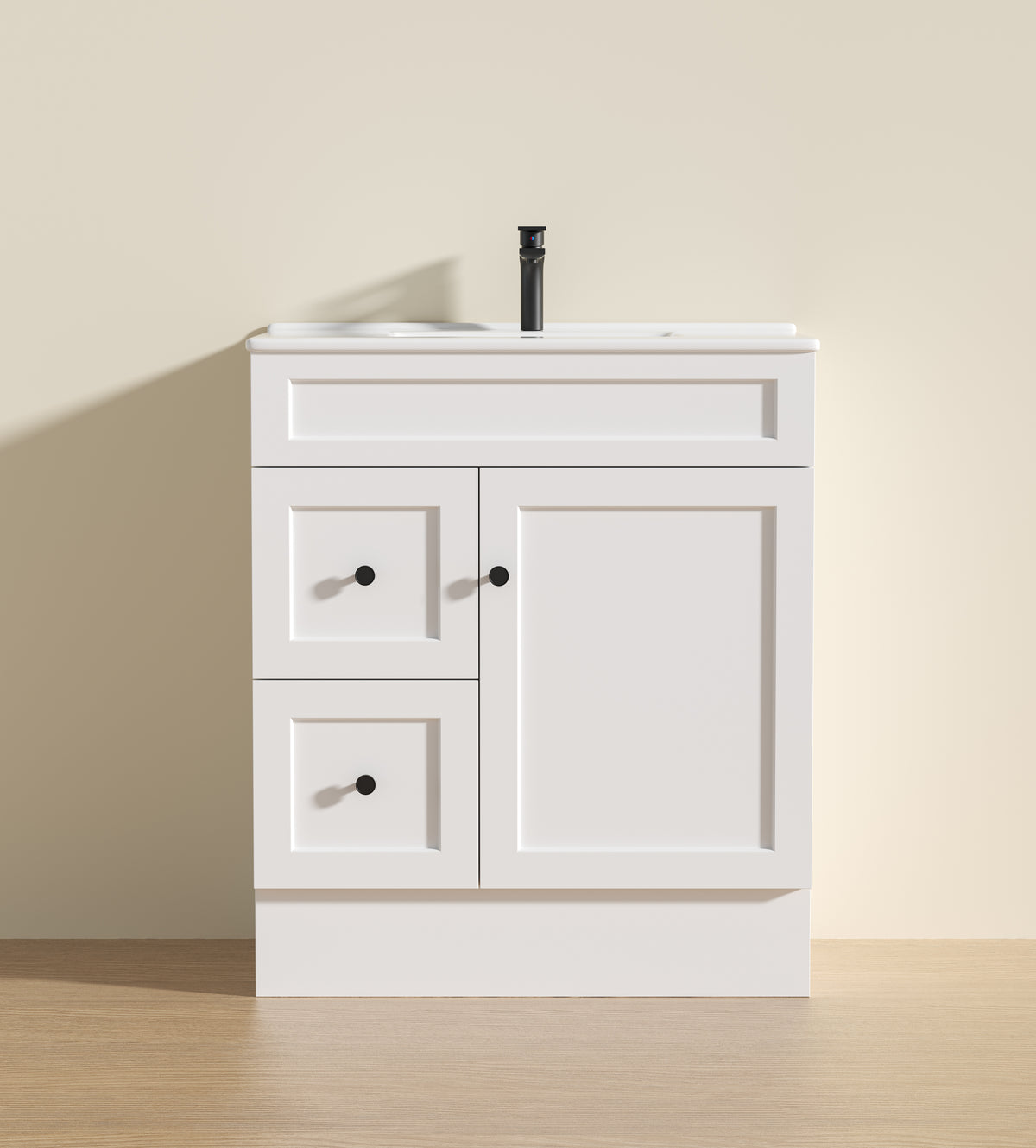 Lukka Harold Federation Free Standing Cabinet Matte White LK-FH74LL-MW