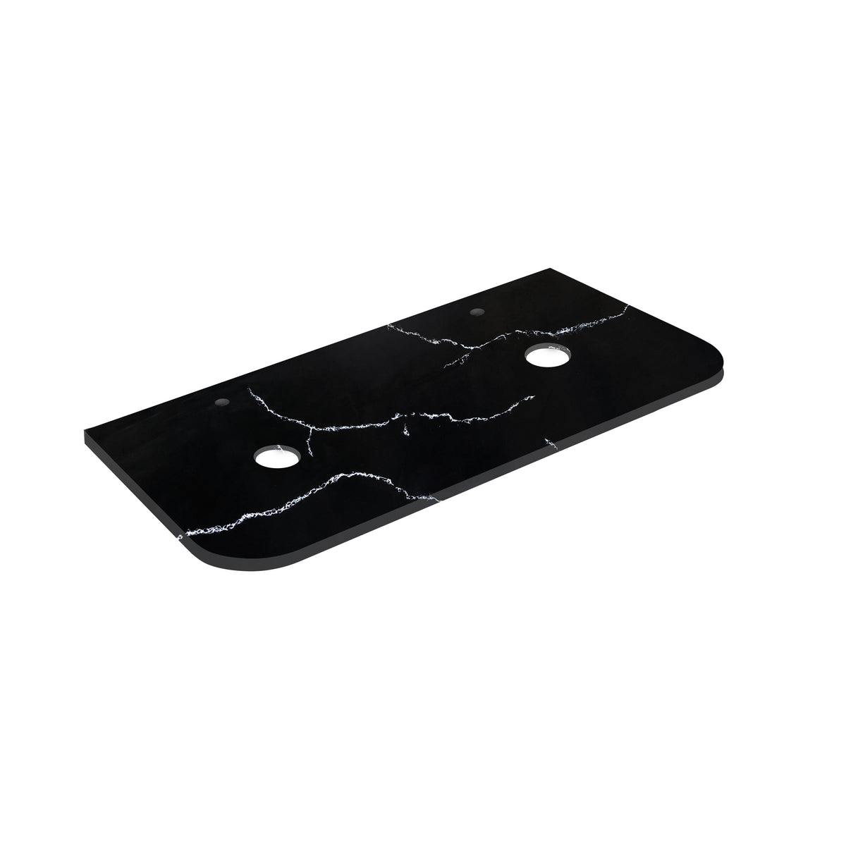 Calacatta Night Solid Surface Stone Top - Curve LK-SCN-CV - LK-SCN125CVD-UTH - Semi Drill