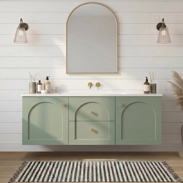 1200mm Olive Green Lukka Chester Wall-Hung Vanity