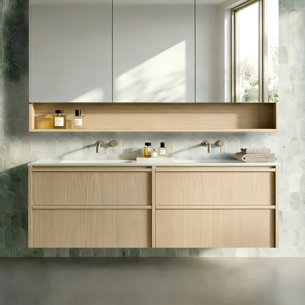 Lukka Ridgewood Modern Wall Hung Plywood Cabinet LK-MR1520W-SO