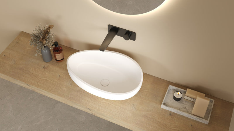 Lukka Waverton Solid Surface Stone Above Counter Basin LK-SA6037