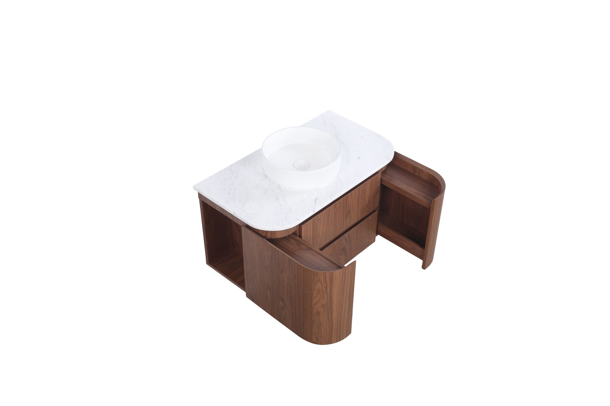 Lukka Ravello Modern Wall Hung Vanity Plywood Cabinet LK-RA900W-MO