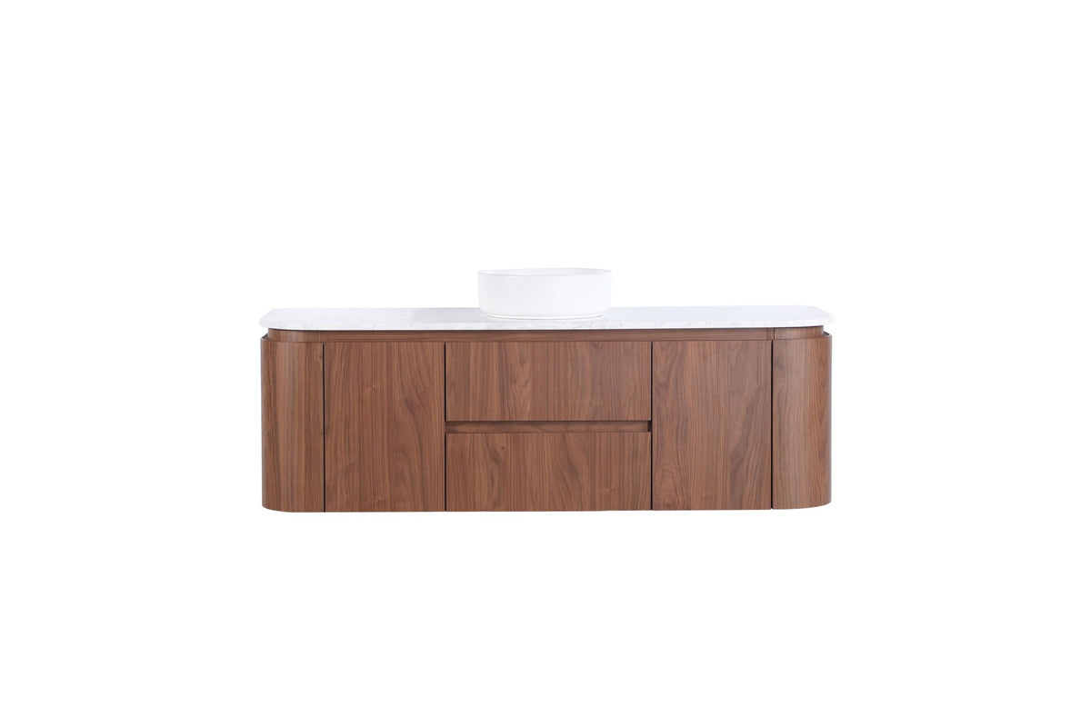 Lukka Ravello Modern Wall Hung Vanity Plywood Cabinet LK-RA1521W-MO