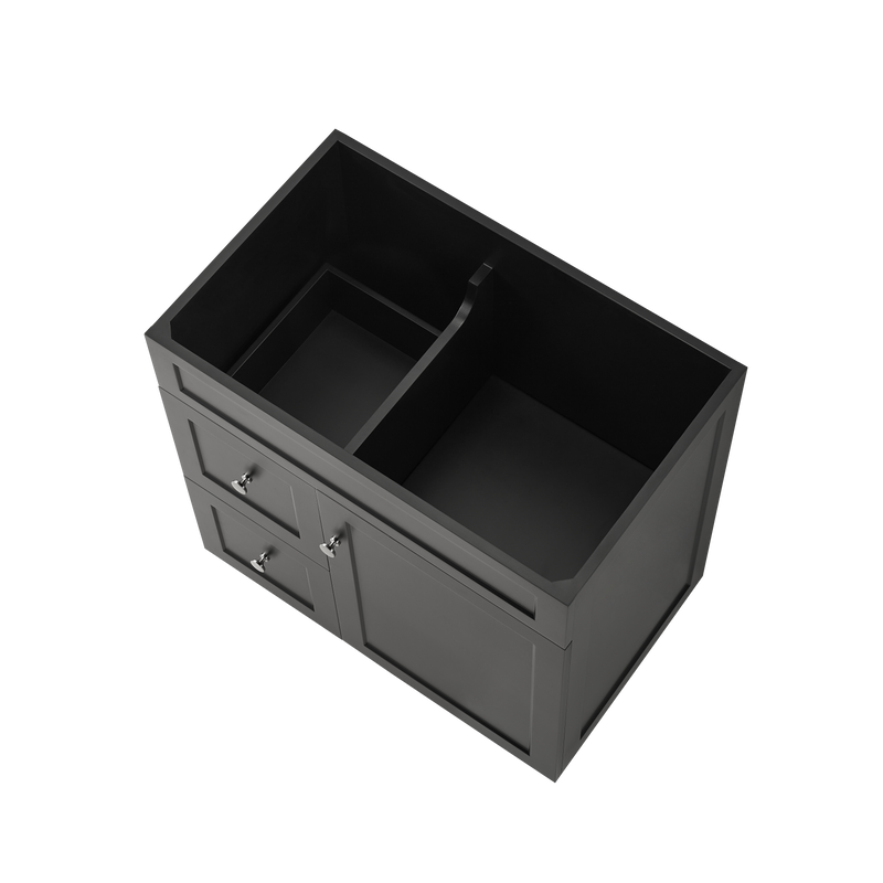 Lukka Harold Federation Free Standing Cabinet Matte Black LK-FH74LL-MB