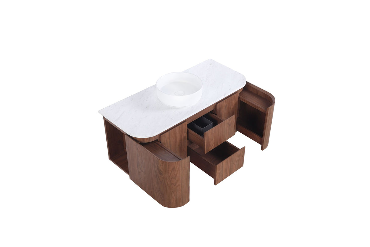 Lukka Ravello Modern Wall Hung Vanity Plywood Cabinet LK-RA1221W-MO
